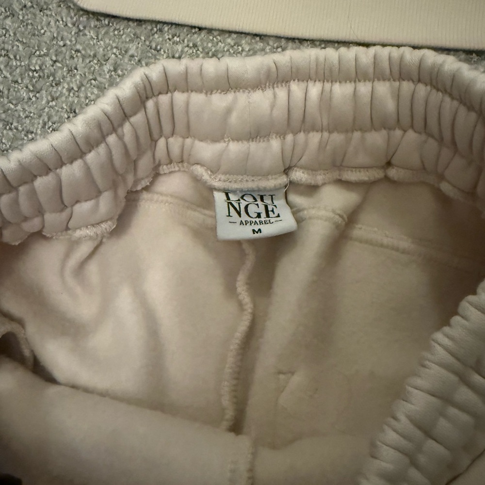 Beige Lounge Set with Logo Print - Picture 2 of 6